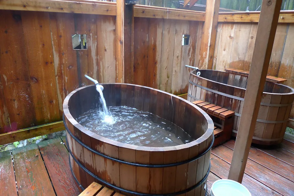 The new tubs at Bagby Hot Springs, Oregon