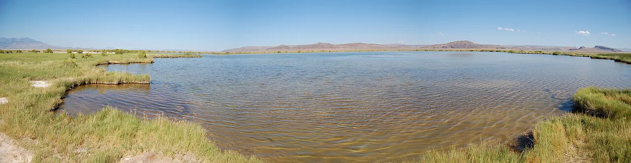 Borax lake panorama, Oregon