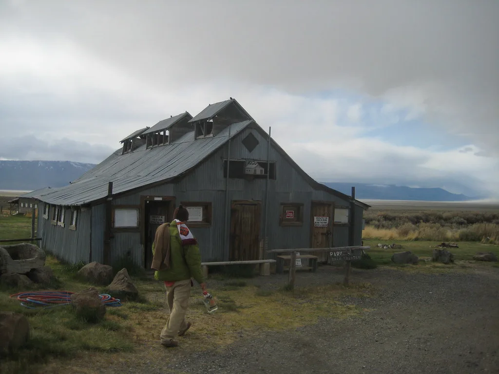 Barn bathhouse at Summer Lake Hot Springs, Oregon