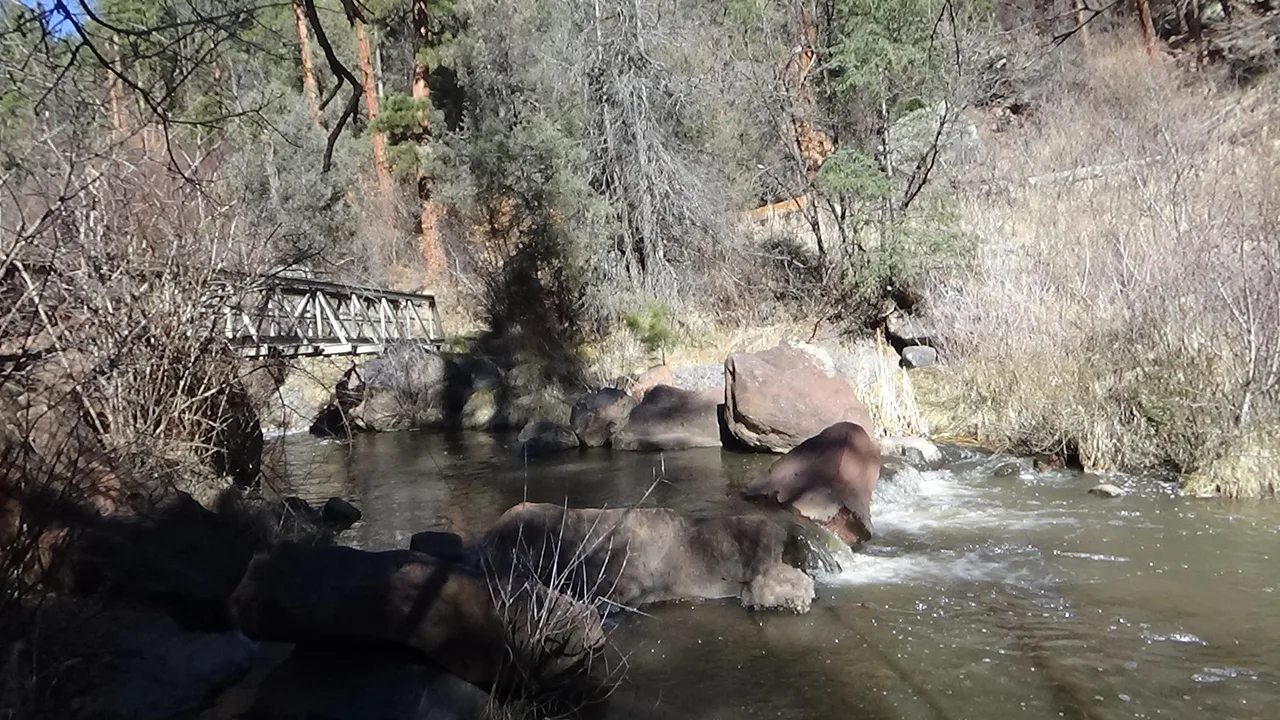 On the trail to Spence Hot Springs, New Mexico