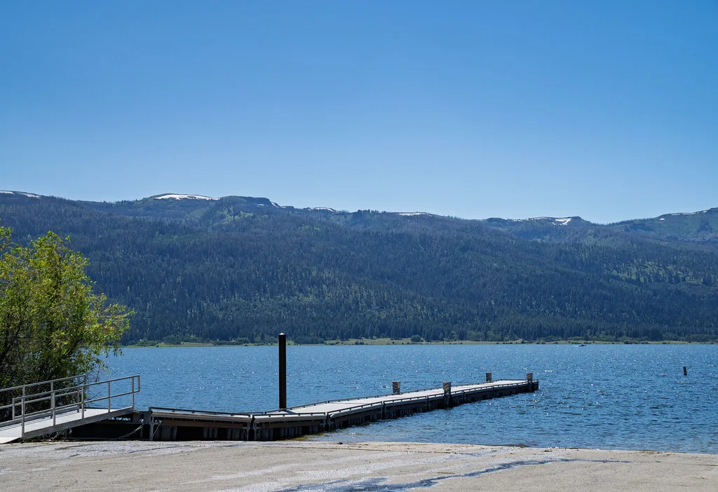 Lake Cascade Boat Ramp and Dock - Idaho, about 20 km from Gold Fork Hot Springs