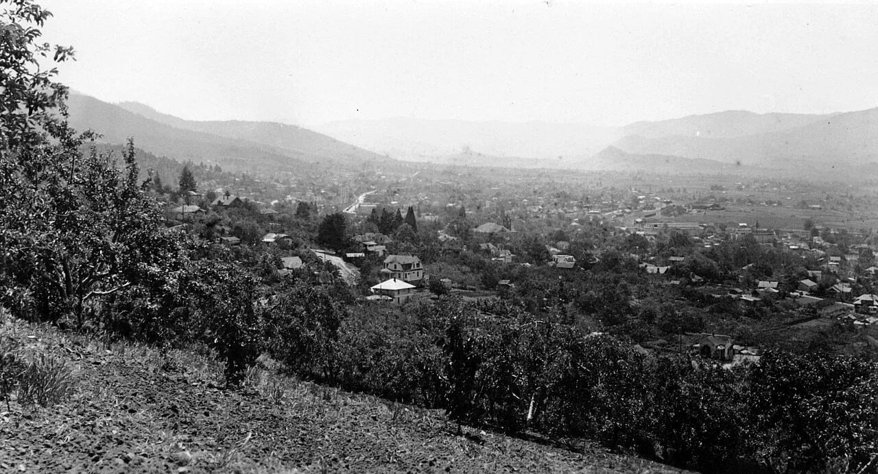Historic view of Ashland, Oregon