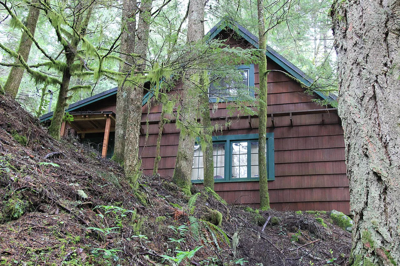 Cabin at Bagby Hot Springs, Mt Hood National Forest, Oregon