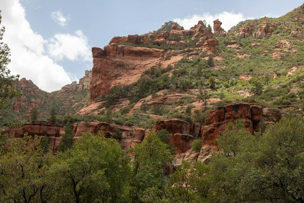Oak Creek Canyon, about 29 km from Flagstaff, Arizona