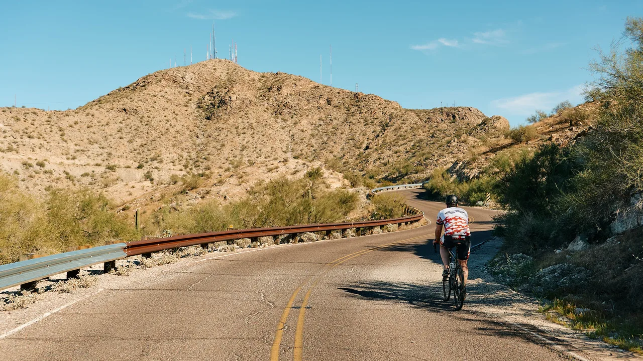 South Mountain Climb, about 13 km from Phoenix, Arizona