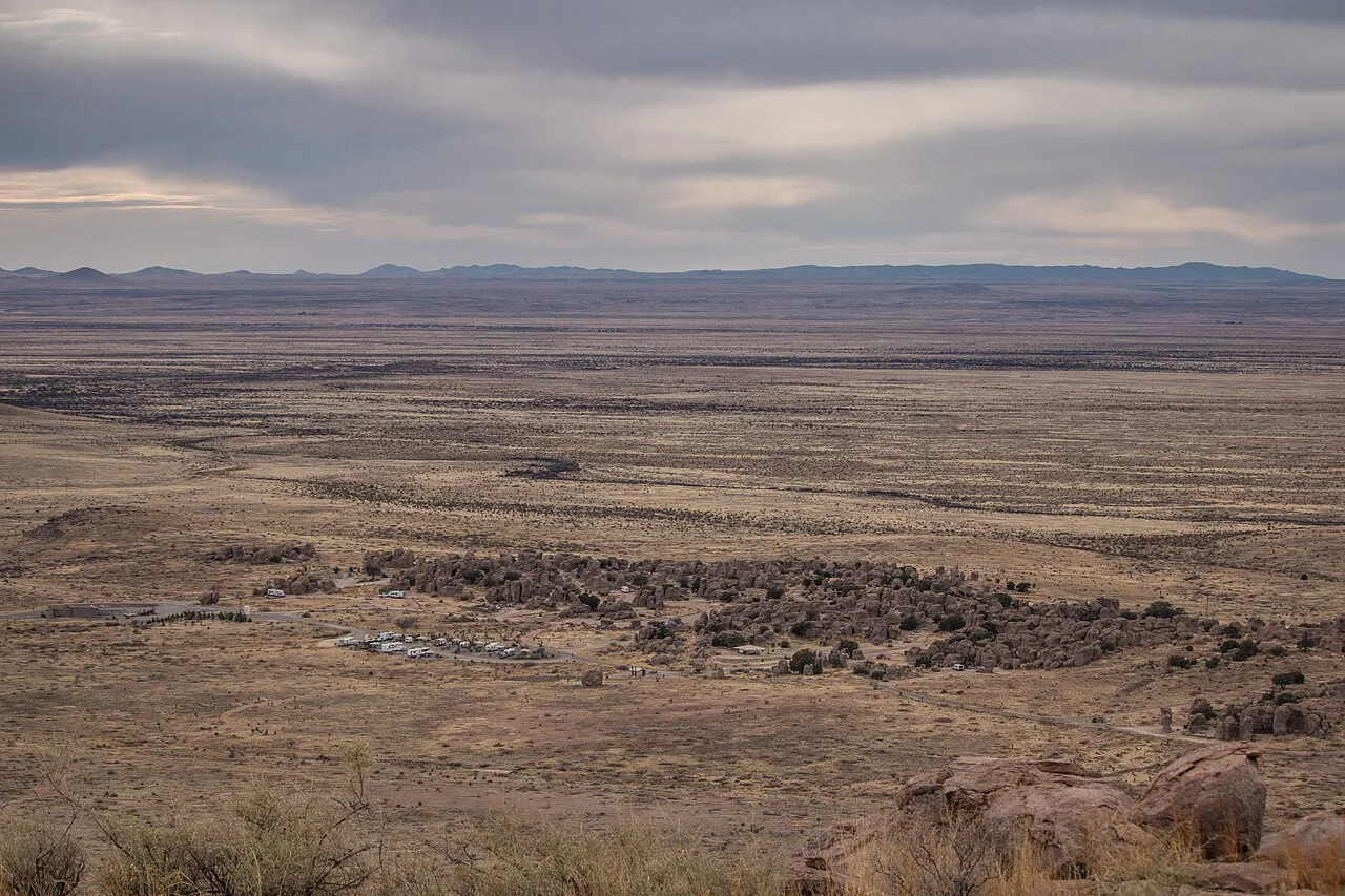 Overview of City of Rocks State Park, New Mexico, near Faywood Hot Springs, New Mexico