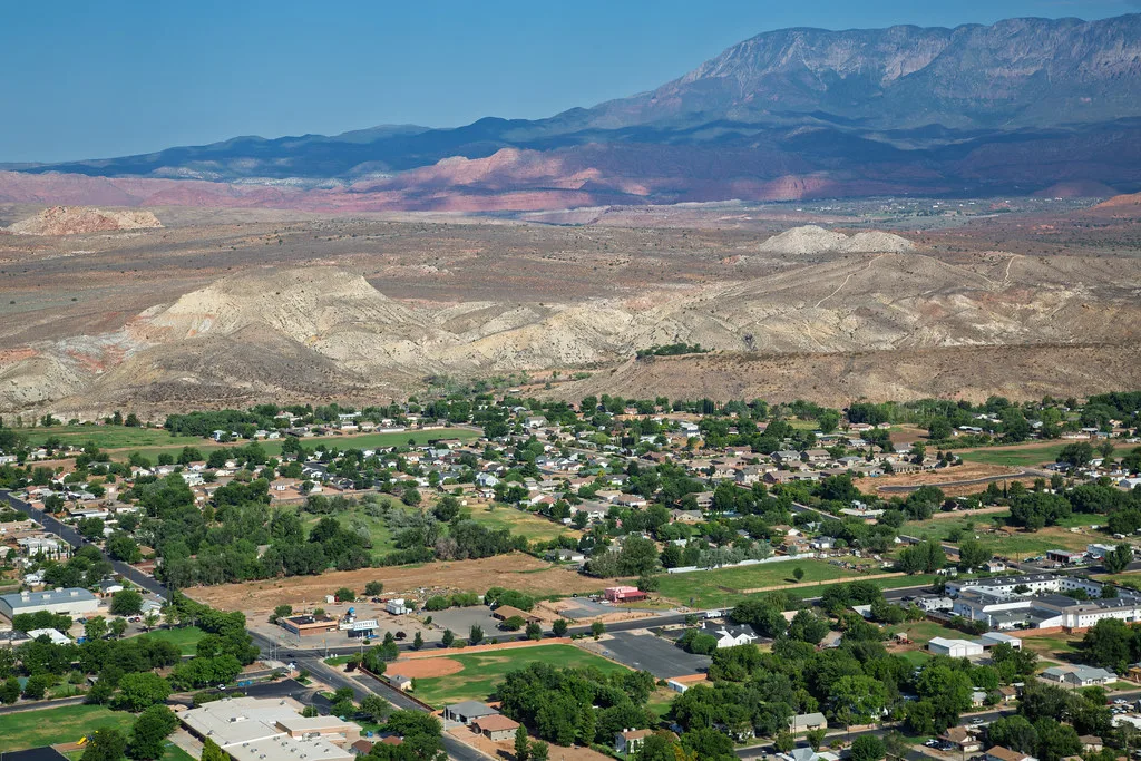 La Verkin Utah Overlook, about 30 km from St. George
