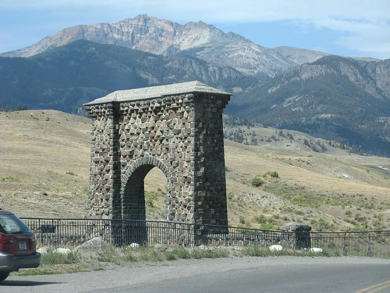 Roosevelt Gate, Yellowstone National Park, near Gardiner, Montana
