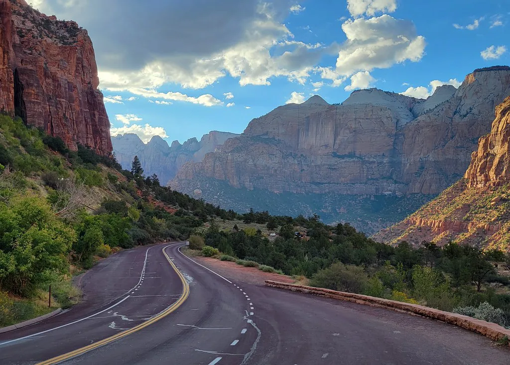 Scenic Zion Drive, near Springdale, Utah