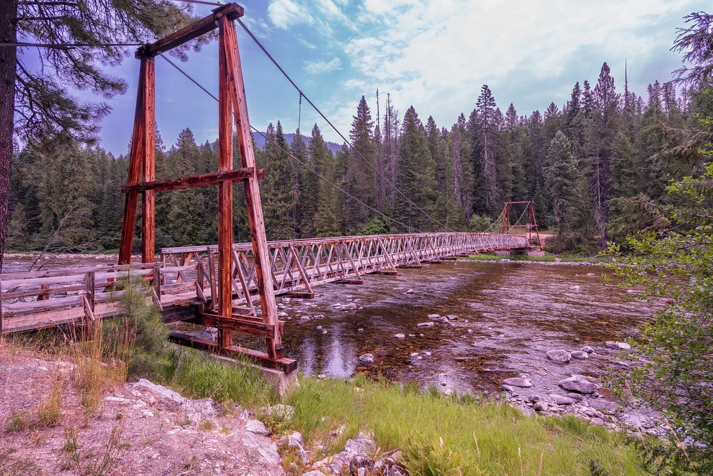 Bridge across the Lochsa, near Jerry Johnson Hot Springs, Idaho