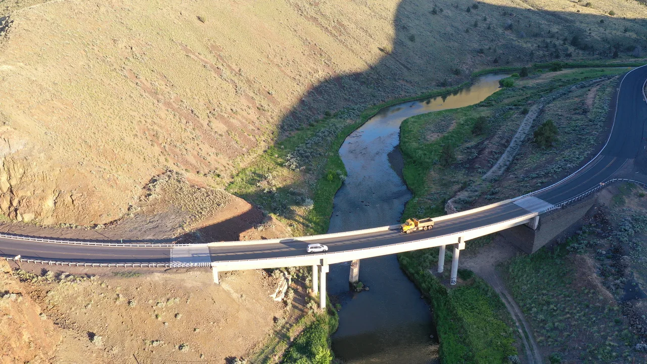 U.S. 20 Malheur River east of Juntura, Oregon