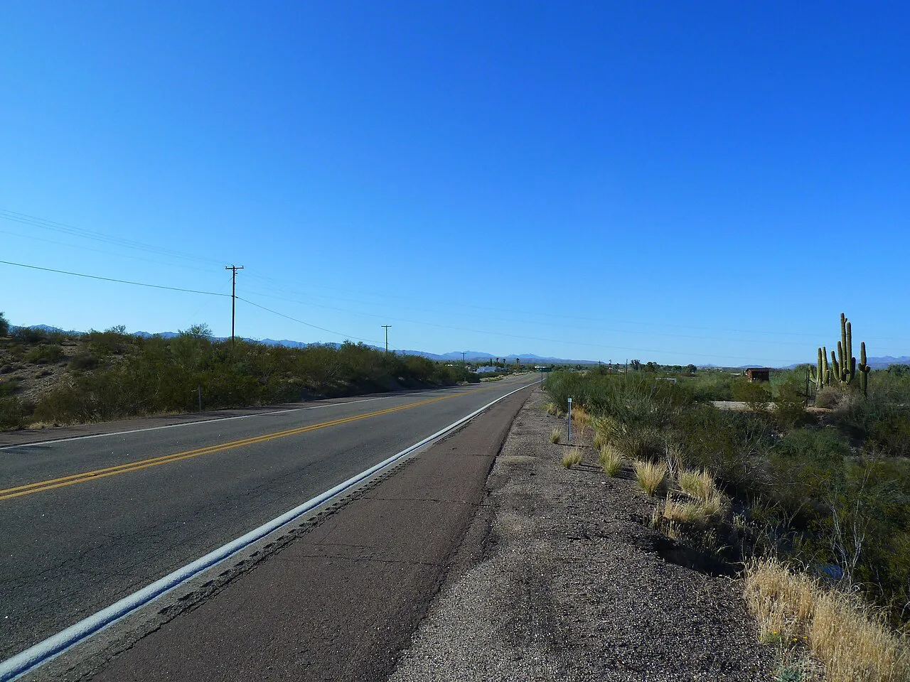 U.S. Highway 93 at Wikieup, Arizona