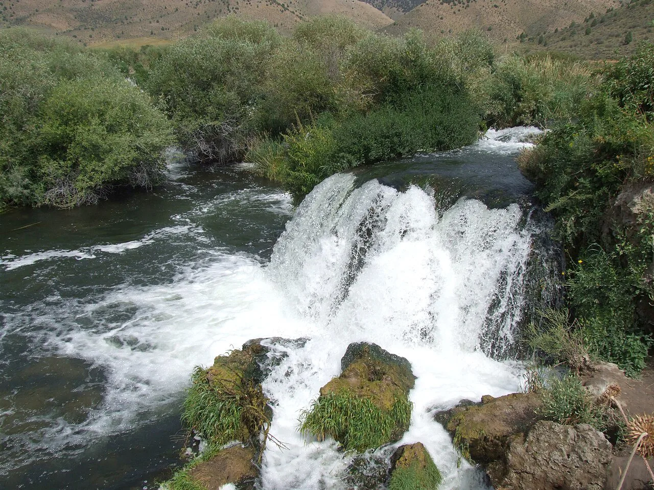 Waterfall on the Portneuf, near Lava Hot Springs, Idaho