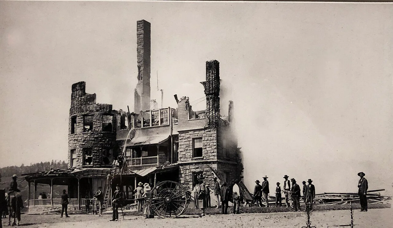 Second Montezuma Hotel after Aug. 8 fire, New Mexico