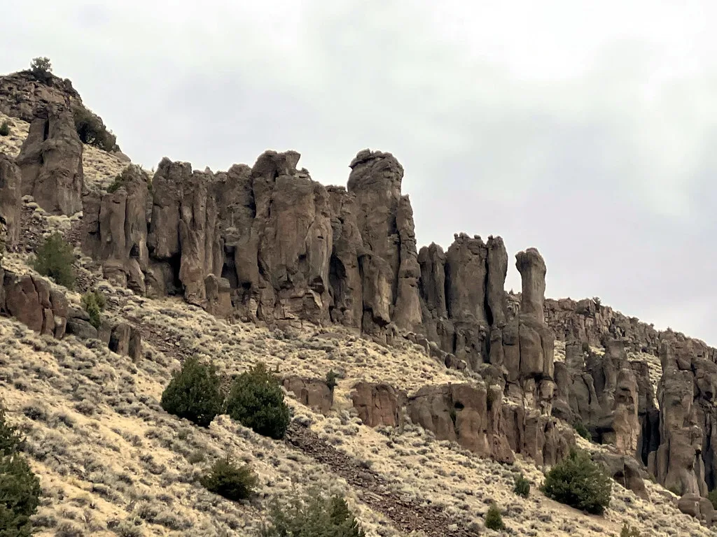 Rock formation just north of Jarbidge, near Murphy Hot Springs, Idaho
