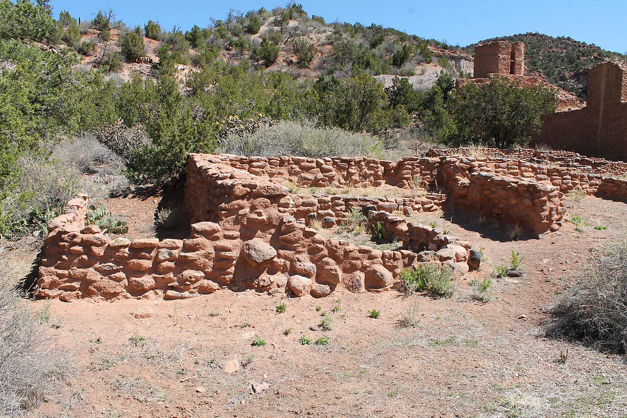 San Jose de los Jemez Mission and Giusewa Pueblo Site - Stierch, near Soda Dam Hot Spring, New Mexico