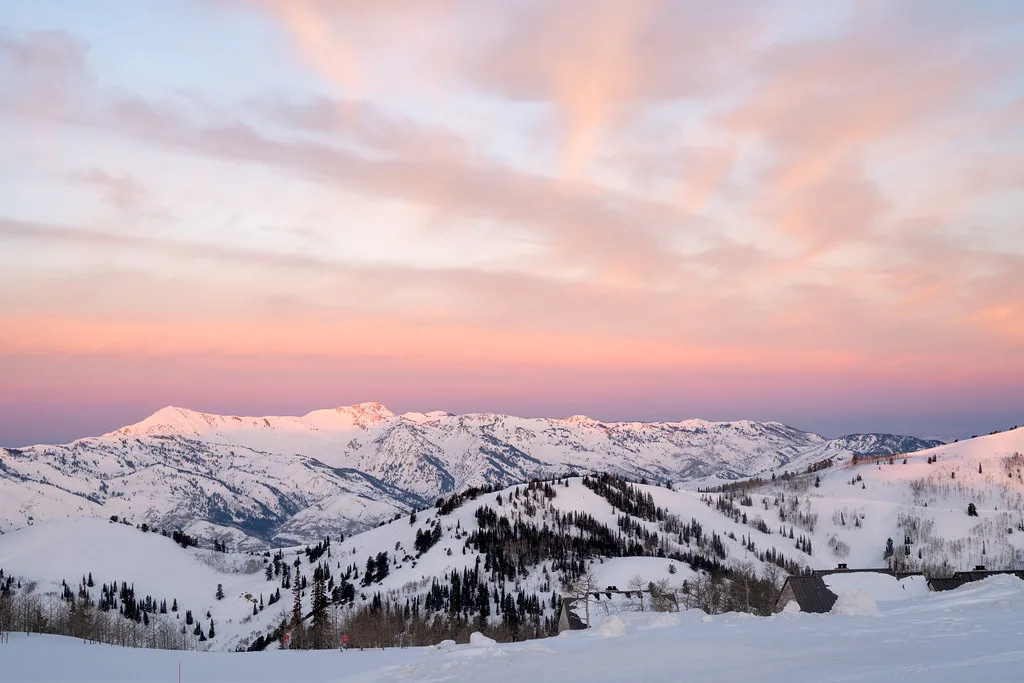 Powder Mountain Sunrise Clouds, about 20 km from Ogden Canyon, Utah