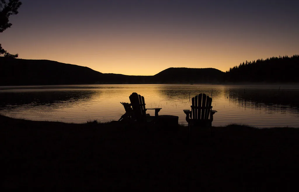Paulina Lake at Twilight, Oregon
