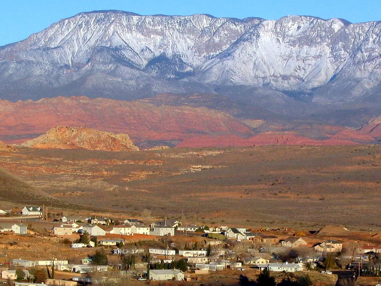 Sunrise over Hurricane, Utah, near La Verkin