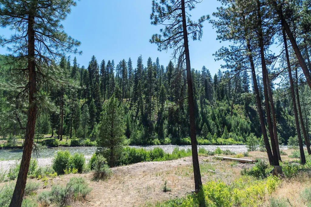 Payette River at Helende Campground, Boise National Forest, Idaho, about 11 km from Lowman