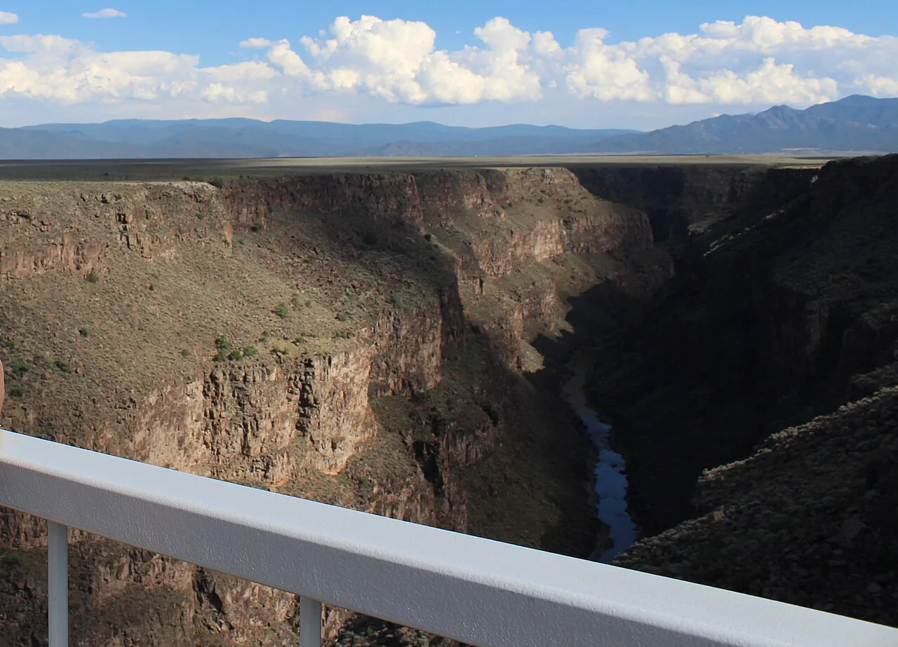 Rio Grande Gorge from the bridge near Arroyo Hondo, New Mexico
