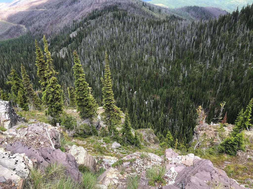 The Cliffs at Big Hole Lookout, about 31 km from Paradise, Montana