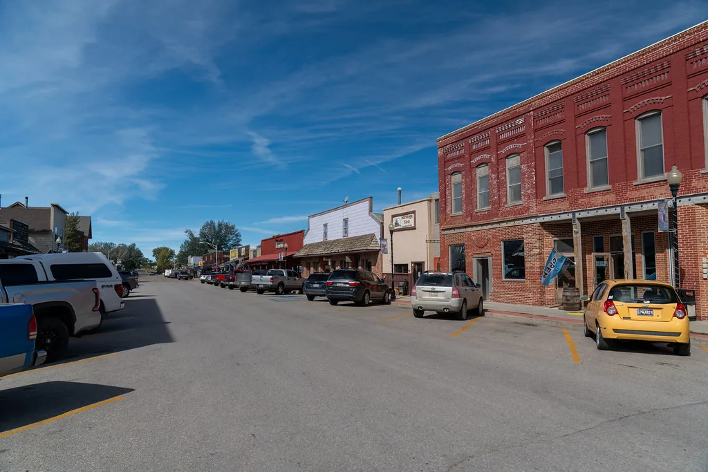 Downtown Saratoga, Wyoming - Bridge Avenue, near Saratoga Hot Springs