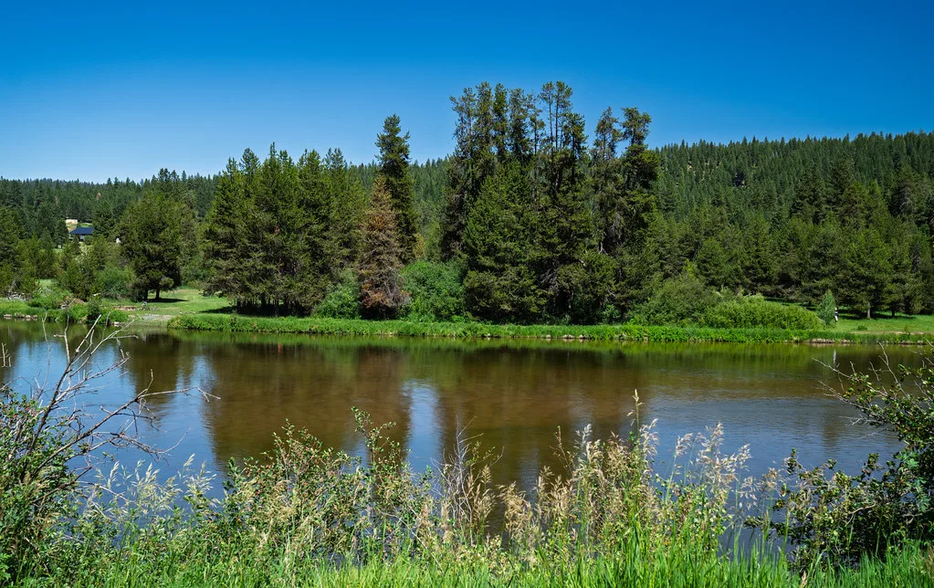 Payette River at Smiths Ferry Idaho, about 23 km from Peace Valley