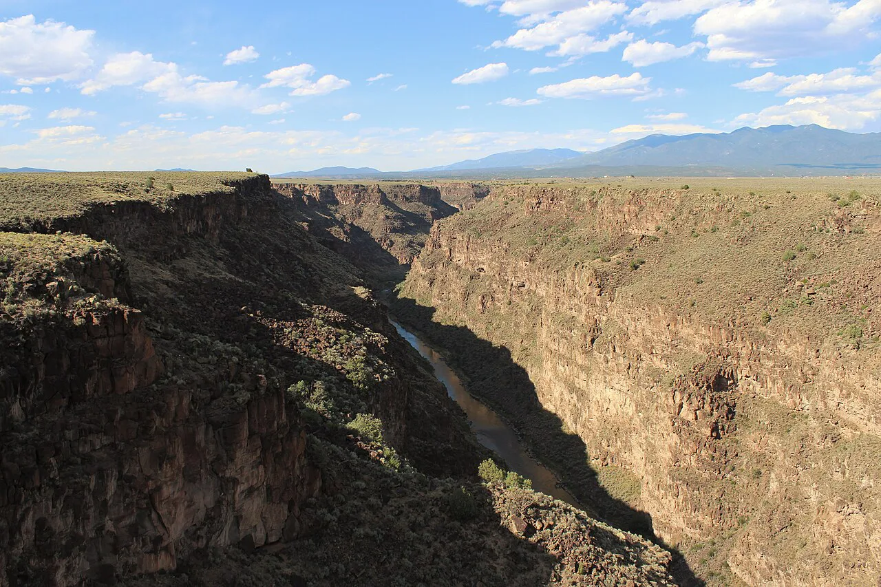 Rio Grande Gorge from the bridge near Arroyo Hondo, New Mexico