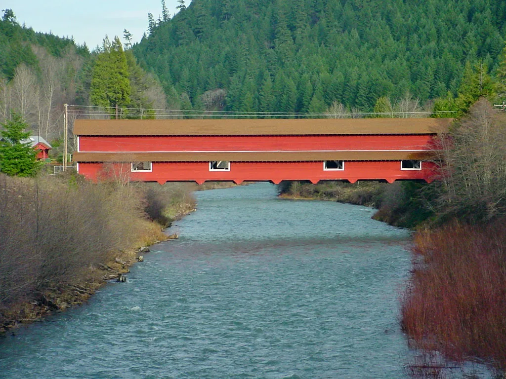 Office Covered Bridge near Oakridge, Oregon