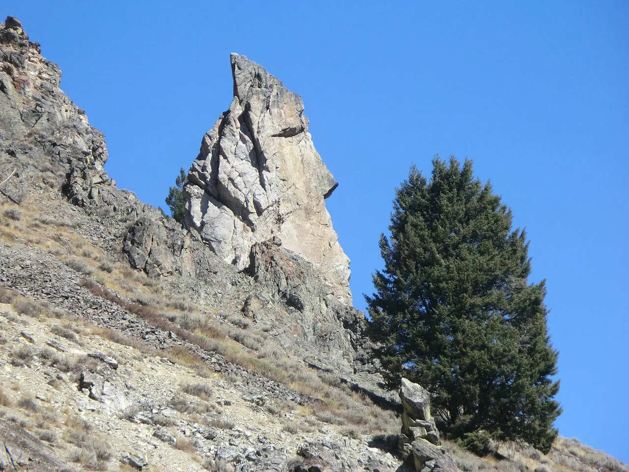 Big Indianhead Rock, near Worswick Hot Springs, Idaho