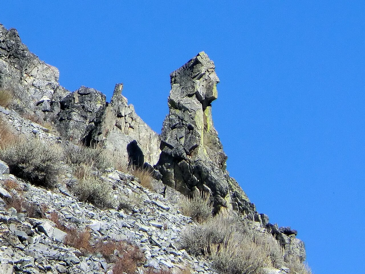 Little Indianhead Rock, near Worswick Hot Springs, Idaho