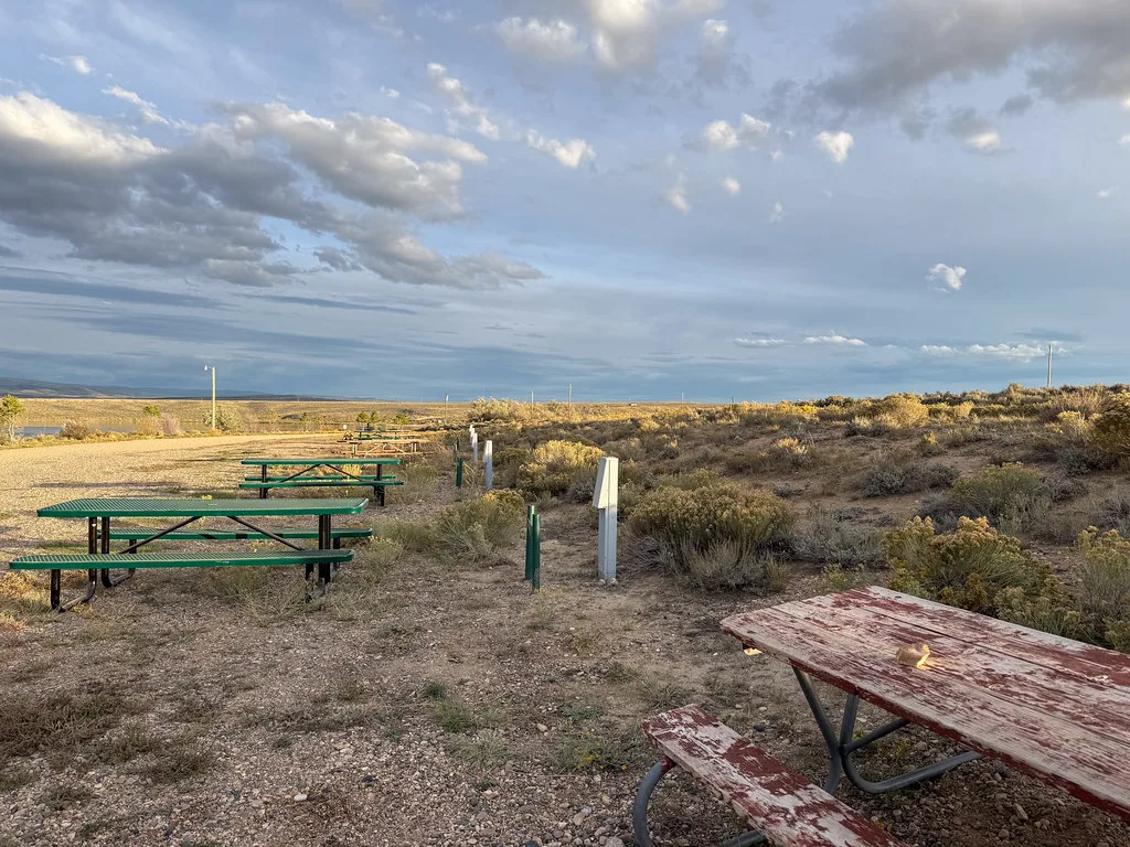 Saratoga campground campsites, Wyoming